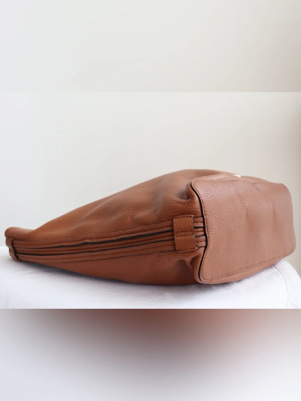 Rebecca Minkoff Isobel Large Brown Soft Leather Shoulder Hobo Bag Tassel Accent
